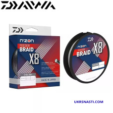 Шнур Daiwa N'Zon X8 Braid Steel Gray диаметр 0,12мм размотка 300м серый
